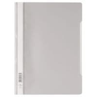 Durable Clear View Project Folder Document Report File Grey - Size A4 (Pack of 50)