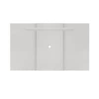 Extendable Fixed TV Wall Panel, Gloss White