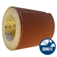 115mm x 10m (10, 000mm) Aluminium Oxide Paper Backed Sanding Roll 120 Grit