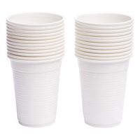 7oz White Plastic Water Cups 100's (Pack of 20)