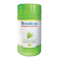 BenchGuard Eco-Friendly Bamboo Based Cleansing Wet Wipes - 80 Wipes/Tub - Pack of 8