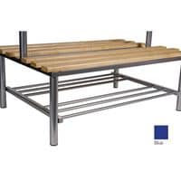 Club Duo Cloakroom Bench Blue 1000MM Wide x 800 Deep