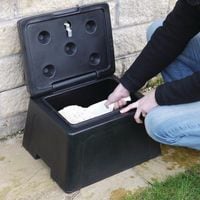30L Heavy Duty Lockable Salt and Grit Bin With Scoop - 30L