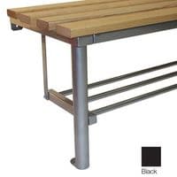 Club Mono Bench Shoe Rack Black 3000MM Wide x 450 Deep