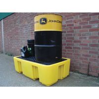 Spillpallet for 2 x 205l Drum - Yellow