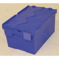 Blue Attached Lidded Box 600 x 400 x 310 mm