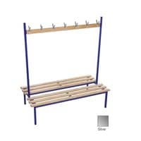 Evolve Duo Bench 2000 x 800mm 20 Hooks - 2 Uprights - Silver