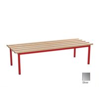Evolve Mezzo Deep Bench 3000 x 595Mm 3 Legs - Silver