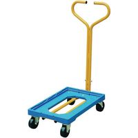 Plastic Dolly comes with Handle Blue Dolly/Yellow Handle