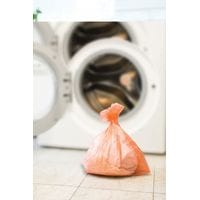 30L Red Wave Water-soluble Strip Laundry Bags - 200pcs/carton (4 Folds x 50pcs)