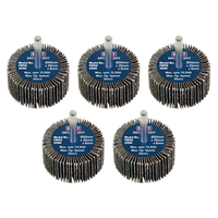 Flap Wheel 50 x 25mm 6mm Shaft Assorted Grit - Pack of 5 - FW5025ASS