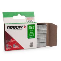 A215 Staples JT21 Light Duty 6MM/1/4 Inch (1000 Pk)