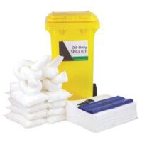 Spill Kit Contractor Kit Wheelie Bin Oil Only 120L