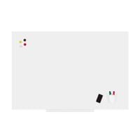 Skinwhiteboard Dry-Wipe Board with Magnetic Lacquered Surface 100x150cm - White