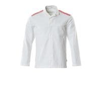 Food & Care Jacket, White/Traffic Red, XS