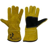 Signature MIG Gauntlet Right Hand - Size 11 Yellow Split Leather Signature MIG Glove (Pair)