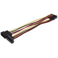4 Pin Psu Molex To 2x 15 Pin Sata Power Lead Cable - 0.35m