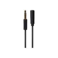 3.5mm Aux Stereo 3 Pole Jack Plug To 3.5mm Female Jack Plug Extension Cable 3m Black