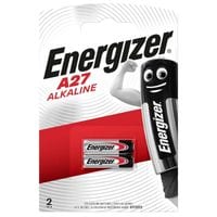 12V A27 Miniature Alkaline Batteries - Pack of 2