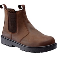 RT502DB Waxy Brown Chelsea Safety Boots - Size 7