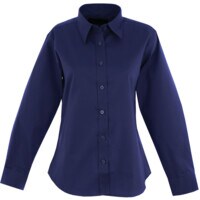 Long Sleeve Shirt, Navy Blue, Women's, Size 18 (2XL)