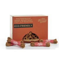 Box of 50 x Honey 100% Recycled Non Wicking and Abrasion Resistant Laces 160cm For Standard Boots