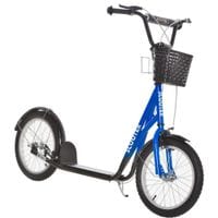Kids Scooter Adjustable w/Inflatable Wheel Brake Basket Cupholder Mudguard371-029BU