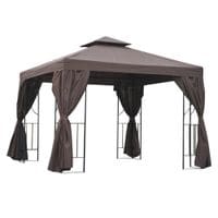 3 X 3M Metal Gazebo Garden Marquee Tent Pavilion Canopy Sun Shelter84C-043BN