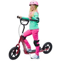 Teen Push Scooter Kids Stunt Scooter Children Bike Ride on w/12" Tyres371-027RD