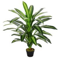 110cm/3.6FT Artificial Dracaena Plant Realistic Fake Tree Potted Indoor Outdoor