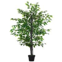 145cm Artificial Banyan Plant Faux Decorative Tree w/Pot Indoor Outdoor Green