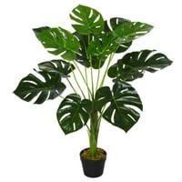 85cm/2.8FT Artificial Monstera Plant Realistic Fake Tree Potted Home Office