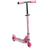 Scooter for Kids Ages 3-7 W/Lights Music Adjustable Height Folding Frame - Pink