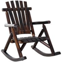 Rustic Outdoor Patio Adirondack Rocking Chair Patio Furniture Porch Rocker for