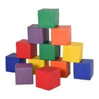 12 PCs Soft Play Blocks Soft Foam Toy Building and Stacking Blocks for Kids