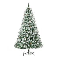 6FT Artificial Christmas Tree Holiday Home Xmas Decoration with Pine Cone