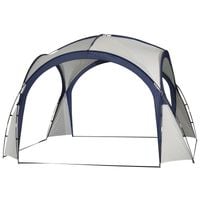 Outdoor Gazebo Event Dome Shelter Party Tent for Garden Camping Cream and Blue