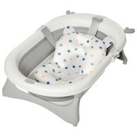Foldable Portable Baby Bath Tub w/Temperature-Induced Water Plug for 0-3 years400-014