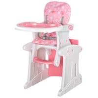 3 in 1 Convertible Baby High Chair Booster Seat Table and Chair Set Adjustable420-008PK