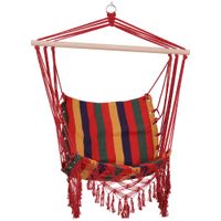 Hammock Chair Swing Colourful Striped Seat Porch Indoor Outdoor Hanging B