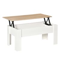 Lift Top Coffee Table Pop-Up Center Table W/Storage Compartment for Living Room