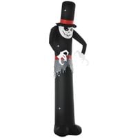 10ft Inflatable Halloween Skinny Ghost Blow-Up Outdoor Display w/LED Lights