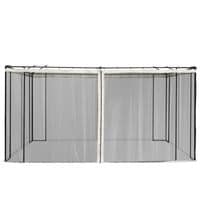 352 X 207cm Universal Replacement Gazebo Mesh Netting Screen Walls Beige