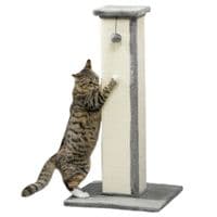 Cat Scratching Post 81cm Cat Scratcher w/Sisal Rope, Hanging Ball, Soft Plush