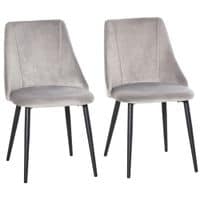 High Back Dining Chairs Modern Upholstered Velvet-Touch Accent Chairs