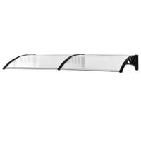 Outdoor Curved Window Porch Door Canopy Awning UV Water Rain Snow Cover 0.8 X 2mB70-047WT