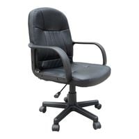 Swivel Executive Chair PU Leather Computer Desk Chair Office Furniture Black