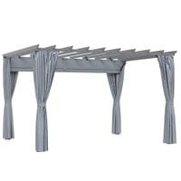 3.6 X 3 (M) Outdoor Retractable Pergola Gazebo Garden Sun Shade Canopy Curtains