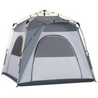 Four Man Pop Up Tent Automatic Camping Backpacking Dome Shelter Portable