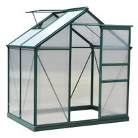 Polycarbonate Walk-In Garden Greenhouse Aluminum Frame Outdoor Plants Grow845-057